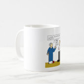 Cartoon zum Schutz von Gesundheit und Sicherheit v Kaffeetasse (Vorderseite Links)