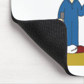 Cartoon zum Schutz von Gesundheit und Sicherheit v Mousepad (Ecke)