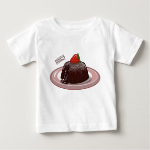Cartoon zur Darstellung von Lavakuchen Baby T-shirt