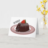 Cartoon zur Darstellung von Lavakuchen Karte (Gelbe Blume)