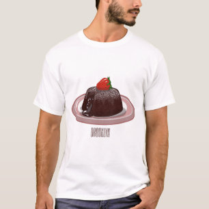 Cartoon zur Darstellung von Lavakuchen T-Shirt