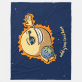 Cartoon zur globalen Erwärmung Fleecedecke (Vorderseite)