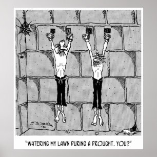 Cartoon zur Wassererhaltung 9470 Poster