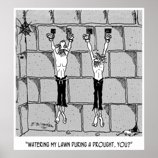 Cartoon zur Wassererhaltung 9470 Poster (Vorne)