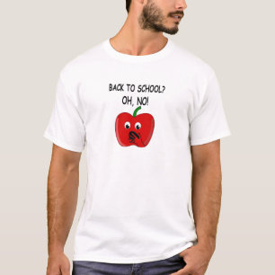 Cartoon Zurück zur Schule Apfel T-Shirt
