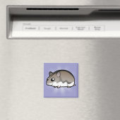 Cartoon Zwarf Hamster Magnet (In Situ (Geschirrspüler))