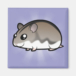 Cartoon Zwarf Hamster Magnet