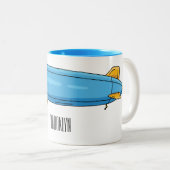 Cartoon Zweifarbige Tasse (VorderseiteRechts)