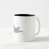 Cartoon Zweifarbige Tasse (VorderseiteRechts)
