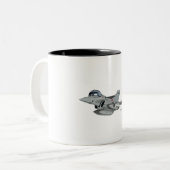 Cartoon Zweifarbige Tasse (Vorderseite Links)