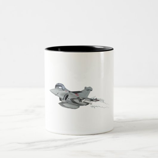 Cartoon Zweifarbige Tasse (Mittel)