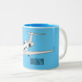 Cartoon Zweifarbige Tasse (VorderseiteRechts)