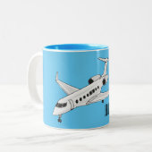 Cartoon Zweifarbige Tasse (Vorderseite Links)