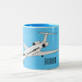 Cartoon Zweifarbige Tasse (Mittel)