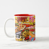 Cartoon Zweifarbige Tasse (Links)