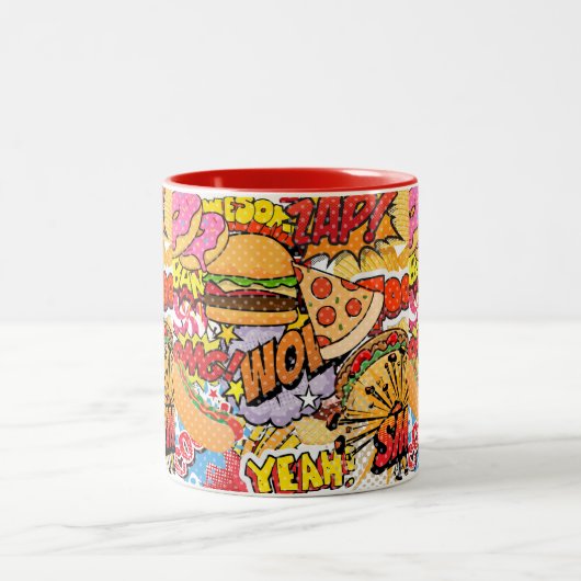 Cartoon Zweifarbige Tasse (Mittel)