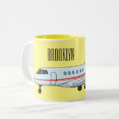 Cartoon Zweifarbige Tasse (Vorderseite Links)