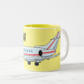 Cartoon Zweifarbige Tasse (VorderseiteRechts)