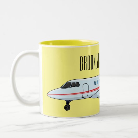 Cartoon Zweifarbige Tasse (Links)