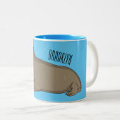 Cartoon Zweifarbige Tasse (VorderseiteRechts)