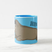 Cartoon Zweifarbige Tasse (Mittel)