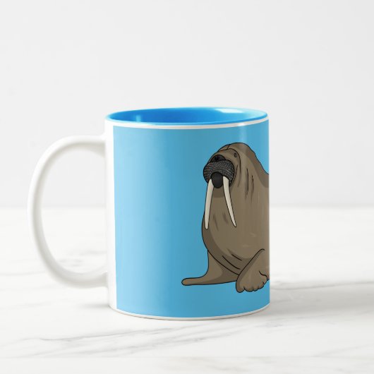 Cartoon Zweifarbige Tasse (Links)