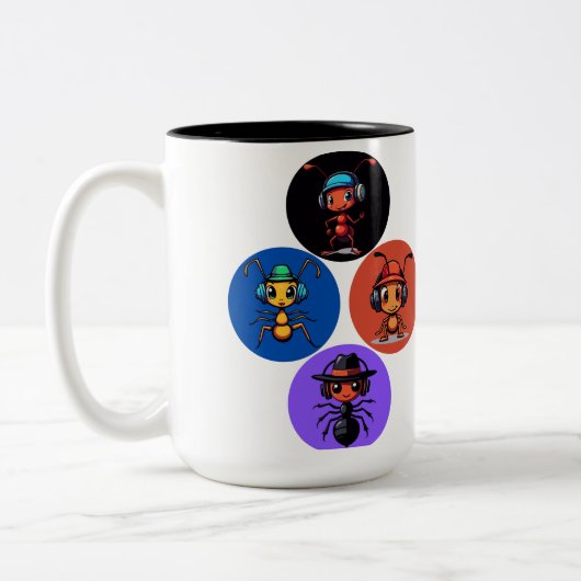 Cartoon Zweifarbige Tasse (Links)