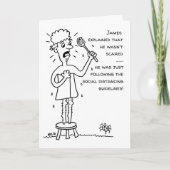 Cartoon zwischen Mensch und Spider Karte (Vorderseite)