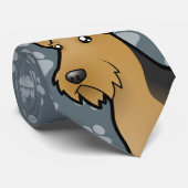 Cartoonairedale-Terrier/Waliser-Terrier Krawatte (Gerollt)