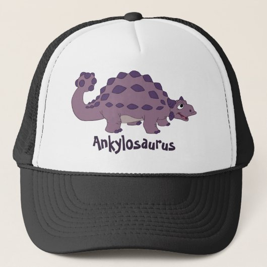 CartoonAnkylosaurus Truckerkappe (Vorderseite)