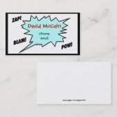 Cartoonart nennende Karte (Vorne/Hinten)