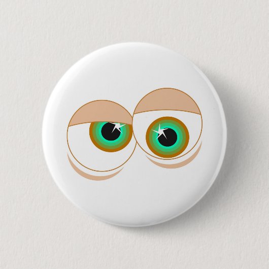 Cartoonaugen Button (Vorderseite)