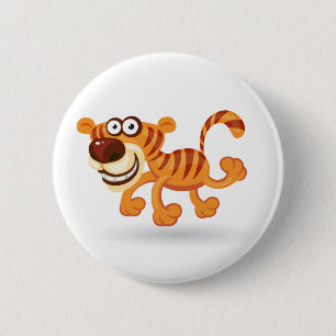 Cartoonbabytiger Button