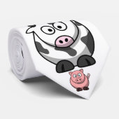 Cartoonbauernhof-/Barnyard-Tier-Krawatte Krawatte (Gerollt)
