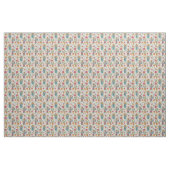 Cartoonblumenmuster mit Vögeln 2 Stoff (Yard (91,4 cm))