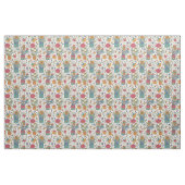 Cartoonblumenmuster mit Vögeln 2 Stoff (Fat Quarter (45,7 x 55,9 cm))