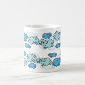 Cartoonceltic-Wolken Kaffeetasse (Mittel)
