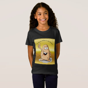 Cartooncharakterkartoffel mit großen Augen 2 T-Shirt