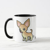 CartoonChihuahua (glatter Mantel) Tasse (Links)