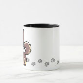 CartoonChihuahua (langer Mantel) Tasse (Zentrum)