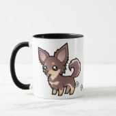 CartoonChihuahua (langer Mantel) Tasse (Links)