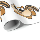 CartoonChipmunk Geschenkpapier (Rolleneckpunkt)