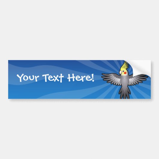 CartoonCockatiel Autoaufkleber (Vorne)