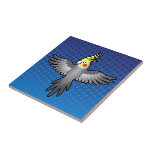 CartoonCockatiel Fliese (Seite)