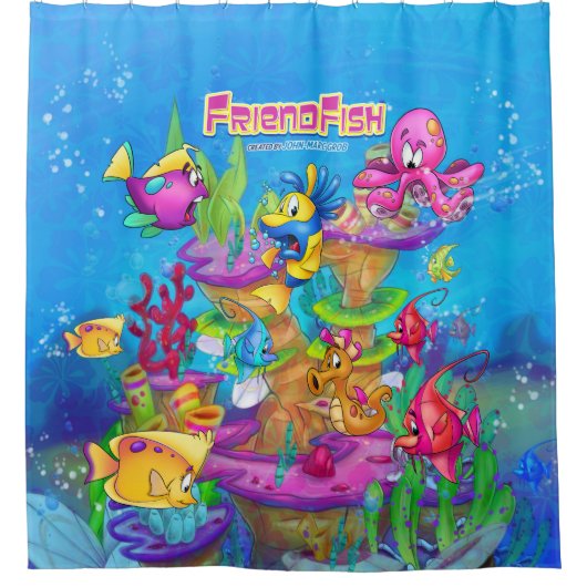 CartoonDuschvorhang Fische FriendFish Duschvorhang (Vorderseite)