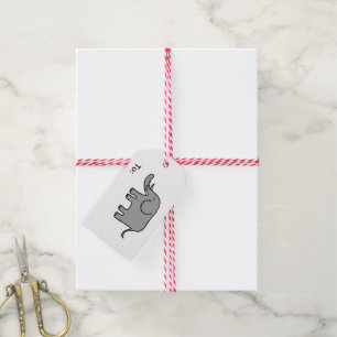 Cartoonelefant Geschenkanhänger