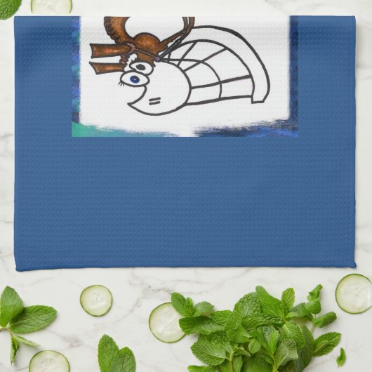 Cartoonfarbenpferdeküchentuch Handtuch (Gefaltet)