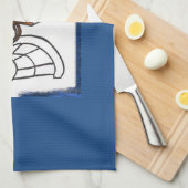 Cartoonfarbenpferdeküchentuch Handtuch (Viertel Falte)