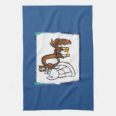 Cartoonfarbenpferdeküchentuch Handtuch (Vertikal)