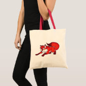 Cartoonfuchs-Tasche Tragetasche (Vorderseite (Produkt))